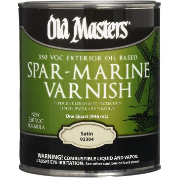 Old Masters 1Qt Satin Oil Based Spar Marine Varnish