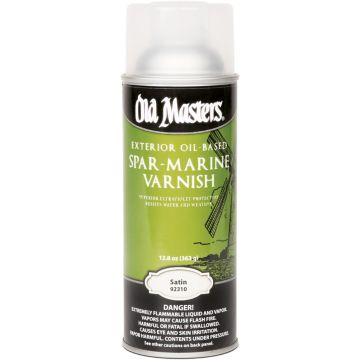 Old Masters 13oz Satin Spray Oil Based Spar Marine Varnish