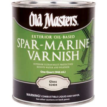 Old Masters 1Qt Gloss Oil Based Spar Marine Varnish
