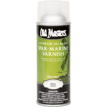 Old Masters 13oz Gloss Spray Oil Based Spar Marine Varnish