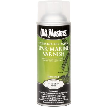 Old Masters 13oz Semi-Gloss Spray Oil Based Spar Marine Varnish