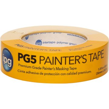 IPG PG5 1.41" x 55yd Premium Pro Grade Masking Tape (Case of 24)