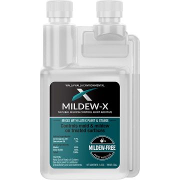 Walla Walla 8.3oz Mildew-X Natural Mildewcide Paint Additive Treats 5 Gallons