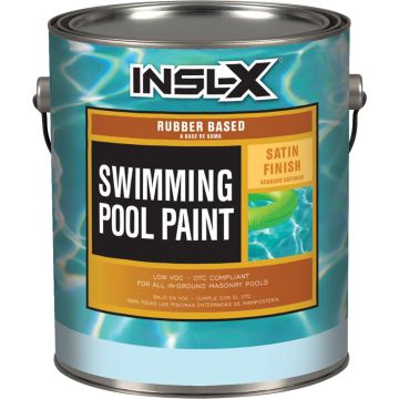 Insl-X 1gal Black Pool Paint Rubber Based