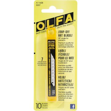 Olfa A1160B Snap Art Knife Blades 10pk