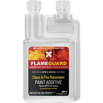 Walla Walla 8oz Flame Guard Fire Retardant Paint Additive Treats 1 Gallon