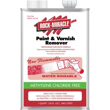 Rock Miracle 1Qt Non Flammable Methylene Chloride Free Multi-layer Paint Stripper
