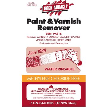 Rock Miracle 5gal Methylene Chloride Free Fast Acting Multi-Layer Paint Stripper