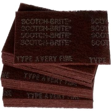 3M 6" x 9" Very Fine Scotch-Brite Maroon Hand Pad (20 per Pack)
