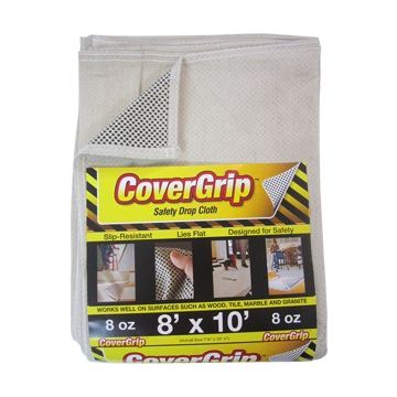 CoverGrip 8' x 10' 8oz Non-Slip Safety Drop Cloth