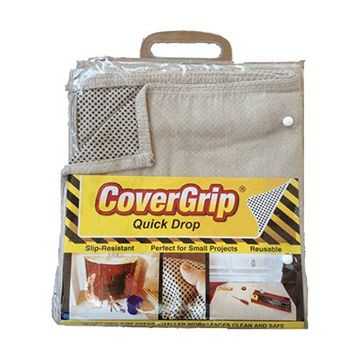 CoverGrip 3.5' x 4' 8oz Non-Slip Quick Drop Cloth
