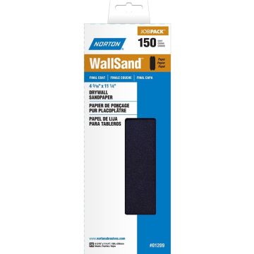 Norton 4-3/16" x 11" 150D Wallsand Sheet 25Pk