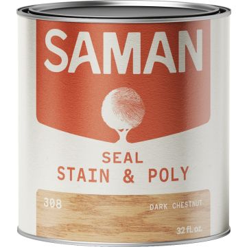 SamaN qt Dark Chestnut Seal, Stain, and Polyurethane