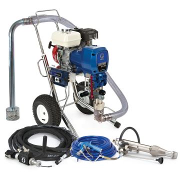 Graco TexSpray HTX 2030 Gas Mechanical Texture Sprayer Plus w/ Convert-A-Pump High Pressure Airless Pump, FreeFlo Inline Gun, & 100' Hose