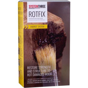 System Three 1.5Pt Kit Rotfix Two Part Epoxy 16 oz. Resin & 8 oz. Hardener