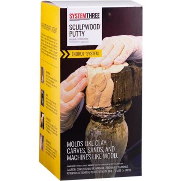 System Three Qt Kit Sculpwood Putty Two Part Epoxy 16 oz. Resin & 16 oz. Hardener