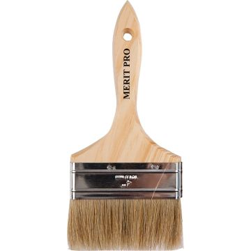 Dynamic 4" White Bristle Double Thick Chip Brush (Case of 12)