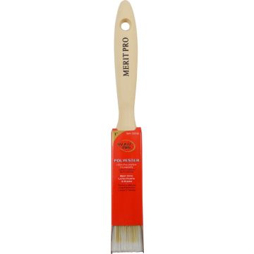 Merit Pro 1" 100% Polyester Beavertail Brush