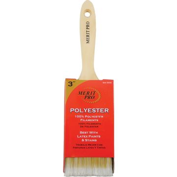 Merit Pro 3" 100% Polyester Beavertail Brush