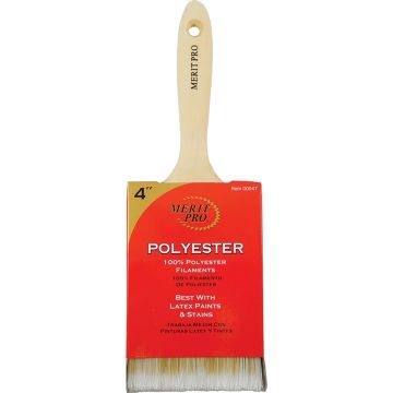 Merit Pro 4" 100% Polyester Beavertail Brush