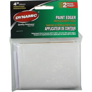 Dynamic 4" Interior/Exterior Molding & Trim Paint Edger Replacement Pads (2pk)