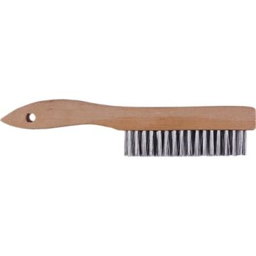 Dynamic 4 x 16 Row Wood Shoe Handle Wire Brush