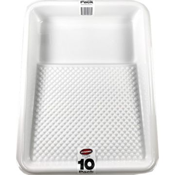 Dynamic qt (1l) White Disposable Paint Tray Liner Fits 00190 (10pk)