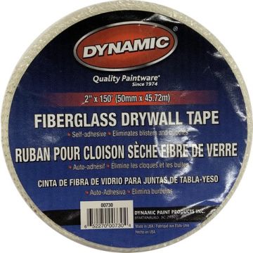 Dynamic 2" x 150' White Self Adhesive Mesh Drywall Tape