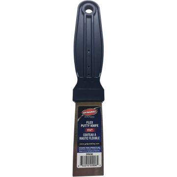 Dynamic 1-1/4" DIY Flex Putty Knife w/Carbon Steel Blade