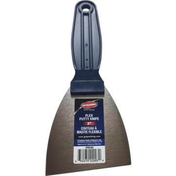 Dynamic 3" DIY Flex Putty Knife w/Carbon Steel Blade