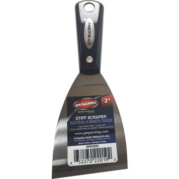 Dynamic 3" Nylon Handle Stiff Scraper with Carbon Steel Blade