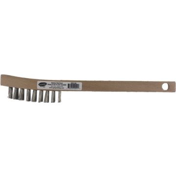 Dynamic 2x9 Row Stainless Steel Mini Wire Brush