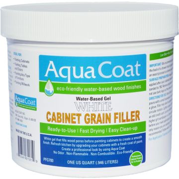 Aqua Coat qt White Cabinet Grain Filler