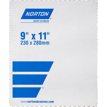 Norton 9" x 11" 180A Garnet Open Coat Paper Sheets (100 per Pack)