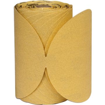 Norton 6" No Hole P80C Gold Reserve Stick & Sand Paper Disc Roll 100pk