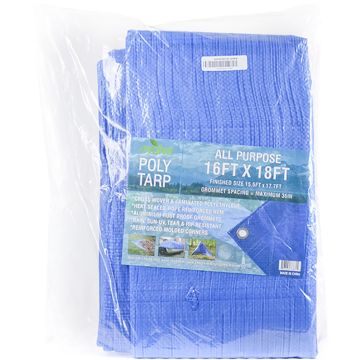 Evolve 16' x 18' 3.5mil All Purpose Blue Poly Tarp
