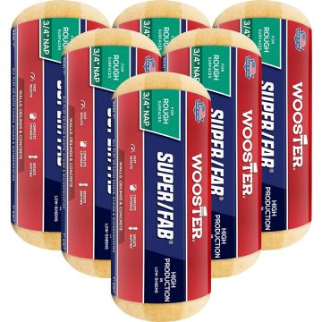 Wooster R241 9" x 3/4" Nap Super/Fab Roller Cover (100 per Pack)