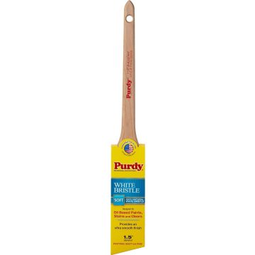 Purdy 1-1/2" 100% Natural White Bristle Soft Adjutant Angular Paint Brush