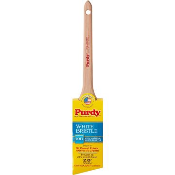 Purdy 2" 100% Natural White Bristle Soft Adjutant Angular Paint Brush