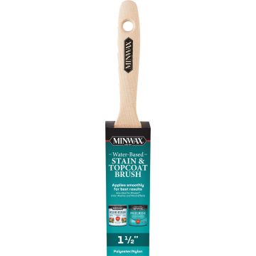 Minwax 1-1/2" Water Based Stain & Topcoat Brush