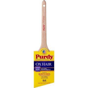 Purdy 3" Ox-Hair/White Bristle Extra Soft Ox-O-Angular Paint Brush