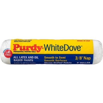 Purdy 9" x 3/8" Nap Woven Dralon Fabric White Dove Roller Cover