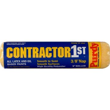 Purdy 9"x 3/8" Nap High Quality Polyester Contractors 1st Roller Cover