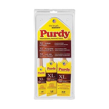 Purdy 3pc Nylon/Polyester Medium Stiff XL Brush Value Pack