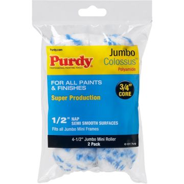 Purdy 4.5" x 1/2" Nap Jumbo Colossus Mini Roller (2pk)