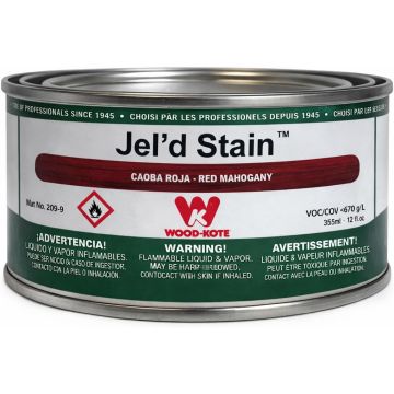 Wood Kote 12oz Jel'D Stain Red Mahogany Stain