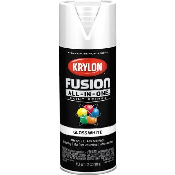 Krylon 12 oz. Gloss White Fusion All-In-One Spray