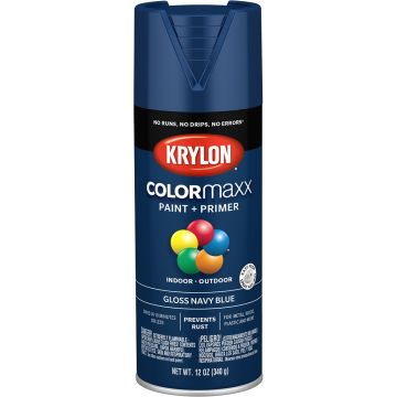 Krylon 12 oz. Gloss Navy Blue COLORmaxx Spray