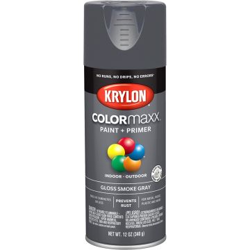 Krylon 12 oz. Gloss Smoke Gray COLORmaxx Spray