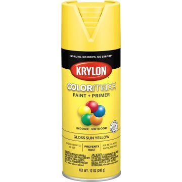 Krylon 12 oz. Gloss Sun Yellow COLORmaxx Spray